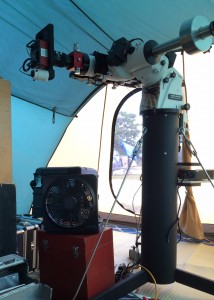 AP1100GTO in my astronomy tent at WSP 2015